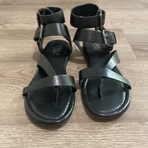 Franco Sarto Black Gladiator Style Sandals
